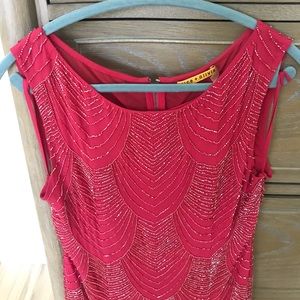 Alice and Olivia red sequined dress, size 4